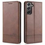 For Samsung Galaxy S30 Plus AZNS Magnetic Calf Texture Horizontal Flip Leather Case with Card Slots & Holder & Wallet(Dark Brown)