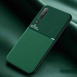 For Xiaomi Mi 10 Pro Classic Tilt Strip Grain Magnetic Shockproof PC + TPU Case(Green)