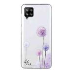 For Samsung Galaxy A12 Coloured Drawing Pattern Transparent TPU Protective Case(Dandelion)