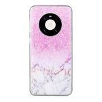 For Huawei Mate 40 Pro Coloured Drawing Pattern Transparent TPU Protective Case(Marble)