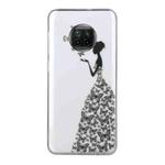 For Xiaomi Mi 10T Lite Coloured Drawing Pattern Transparent TPU Protective Case(Butterfly Girl)