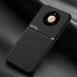 For Huawei Mate 40 Pro Classic Tilt Strip Grain Magnetic Shockproof PC + TPU Case(Black)