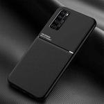 For Huawei nova 7 5G Classic Tilt Strip Grain Magnetic Shockproof PC + TPU Case(Black)