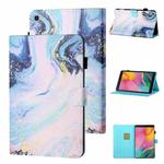 For Samsung Galaxy Tab A 8.0 (2019) T290/T295 Coloured Drawing Stitching Horizontal Flip Leather Case with Holder & Card Slot (Quicksand)