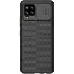 For Samsung Galaxy A42 5G NILLKIN Black Mirror Series Camshield Full Coverage Dust-proof Scratch Resistant Mobile Phone Case(Black)