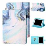 For 7 inch Tablet Universal Coloured Drawing Stitching Horizontal Flip Leather Case with Holder & Card Slot(Quicksand)