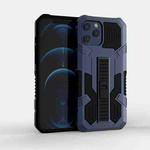 For iPhone 11 Pro Vanguard Warrior All Inclusive Double-color Shockproof TPU + PC Protective Case with Holder (Blue)