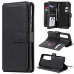 For Xiaomi Mi 10 Ultra Multifunctional Magnetic Copper Buckle Horizontal Flip Leather Case with Bracket & 10 Card Slots & Wallet & Photo Frame(Black)