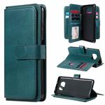 For Xiaomi Poco X3 NFC Multifunctional Magnetic Copper Buckle Horizontal Flip Leather Case with Bracket & 10 Card Slots & Wallet & Photo Frame(Dark Green)