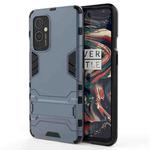 For OnePlus 9 PC + TPU Shockproof Protective Case with Holder(Navy Blue)
