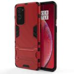 For OnePlus 9 Pro PC + TPU Shockproof Protective Case with Holder(Red)