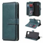 For Motorola Moto G 5G Plus Multifunctional Magnetic Copper Buckle Horizontal Flip Solid Color Leather Case with 10 Card Slots & Wallet & Holder & Photo Frame(Dark Green)