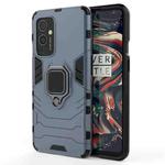 For OnePlus 9 PC + TPU Shockproof Protective Case with Magnetic Ring Holder(Navy Blue)