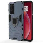 For OnePlus 9 Pro PC + TPU Shockproof Protective Case with Magnetic Ring Holder(Navy Blue)