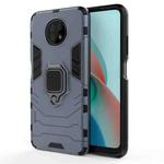For Xiaomi Redmi Note 9 5G PC + TPU Shockproof Protective Case with Magnetic Ring Holder(Navy Blue)