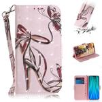 For Xiaomi Redmi Note 8 Pro 3D Colored Drawing Horizontal Flip Leather Case with Holder & Card Slot & Wallet & Lanyard(High-Heeled)