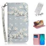 For Xiaomi Redmi Note 8 Pro 3D Colored Drawing Horizontal Flip Leather Case with Holder & Card Slot & Wallet & Lanyard(Magnolia)