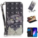 For Xiaomi Redmi Note 8 3D Colored Drawing Horizontal Flip Leather Case with Holder & Card Slot & Wallet & Lanyard(Embrace Cat)