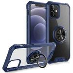 Armor Ring PC + TPU Magnetic Shockproof Protective Case For iPhone 12 mini(Blue)