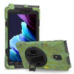 For Samsung Galaxy Tab active 3 T570 / T575 8.0 Shockproof Colorful Silicone + PC Protective Case with Holder & Shoulder Strap & Hand Strap(Camouflage)