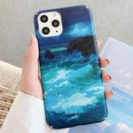 Water Stick Style Hard Protective Case For iPhone 11 Pro Max(Splash Ink Waves)