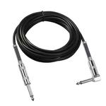 TC048SL 6.35mm Plug Straight to Elbow Electric Guitar Audio Cable, Cable Length:10m
