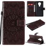 For Nokia 3.4 Sun Embossing Pattern Horizontal Flip Leather Case with Card Slot & Holder & Wallet & Lanyard(Brown)