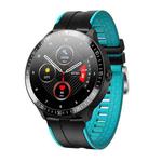 MT16 1.28 inch TFT Color Screen IP67 Waterproof Smart Watch, Support Sleep Monitor / Body Temperature Monitor / Bluetooth Call, Style:Silicone Strap(Blue)