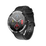MT16 1.28 inch TFT Color Screen IP67 Waterproof Smart Watch, Support Sleep Monitor / Body Temperature Monitor / Bluetooth Call, Style:Leather Strap(Black)
