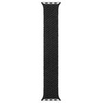 Mixed Color Nylon Braided Single Loop Watch Band For Apple Watch Series 7 41mm / 6 & SE & 5 & 4 40mm / 3 & 2 & 1 38mm, Size:S(Charcoal)
