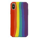Water Stick Style Hard Protective Cas For iPhone 11 Pro(Rainbow Pattern)