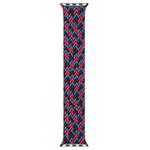 Mixed Color Nylon Braided Single Loop Watch Band For Apple Watch Series 7 45mm / 6 & SE & 5 & 4 44mm / 3 & 2 & 1 42mm, Size:M(Red Camouflage)