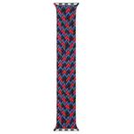 Mixed Color Nylon Braided Single Loop Watch Band For Apple Watch Ultra 49mm / Series 8&7 45mm / SE 2&6&SE&5&4 44mm / 3&2&1 42mm, Size:L(Red Camouflage)