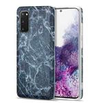 For Samsung Galaxy S20 TPU Glossy Marble Pattern IMD Protective Case(Dark Grey)