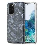 For Samsung Galaxy S20+ TPU Glossy Marble Pattern IMD Protective Case(Dark Grey)