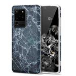 For Samsung Galaxy S20 Ultra TPU Glossy Marble Pattern IMD Protective Case(Dark Grey)