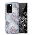 For Samsung Galaxy S20 Ultra TPU Glossy Marble Pattern IMD Protective Case(Earthy Grey)