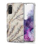 For Samsung Galaxy S20 TPU Gilt Marble Pattern Protective Case(Grey)