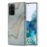 For Samsung Galaxy S20+ TPU Gilt Marble Pattern Protective Case(Light Blue)