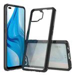 For OPPO A93 Shockproof Scratchproof TPU + Acrylic Protective Case(Black)