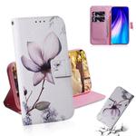 For Xiaomi Redmi Note 8 Painting Pattern Coloured Drawing Horizontal Flip Leather Case with Holder & Card Slots & Wallet(Magnolia)