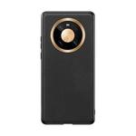 For Huawei Mate 40 ROCK Full Coverage Shockproof PC+TPU+PU Protective Case(Black)