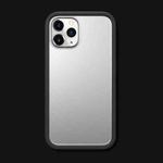 X-level Ultimate Series Liquid Silicone Frame + Frosted Back Panel Protective Case For iPhone 12 / 12 Pro(Black)