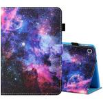 For Samsung Galaxy Tab S6 Lite SM-P610 / 615 Sewing Thread Horizontal Painted Flat Leather Case with Pen Cover & Anti Skid Strip & Card Slot & Holder & Sleep / Wake-up Function(Starry Sky)