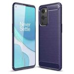 For OnePlus 9 Pro Brushed Texture Carbon Fiber TPU Case(Navy Blue)