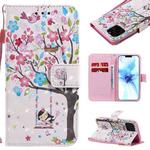 For iPhone 12 / 12 Pro 3D Painting Horizontal Flip Leather Case with Holder & Card Slot & Lanyard(Girl Under The Tree)