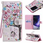 For Samsung Galaxy Note 20 Ultra 3D Painting Horizontal Flip Leather Case with Holder & Card Slot & Lanyard(Girl Under The Tree)