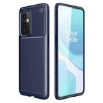 For OnePlus 9 Carbon Fiber Texture Shockproof TPU Case(Blue)