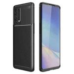 For OPPO Reno5 Pro 5G Carbon Fiber Texture Shockproof TPU Case(Black)