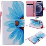 For iPhone 12 mini Painting Horizontal Flip Leather Case with Holder & Card Slot & Lanyard (Sunflower)